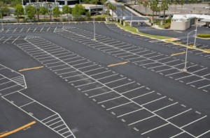 asphalt parking lot