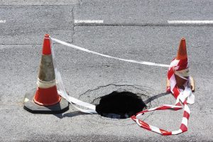 parking lot sinkholes